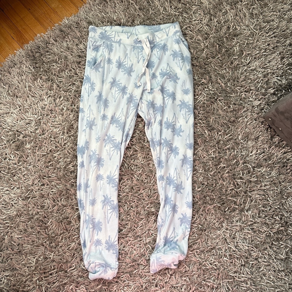 Comfy Blue Palm Tree Joggers